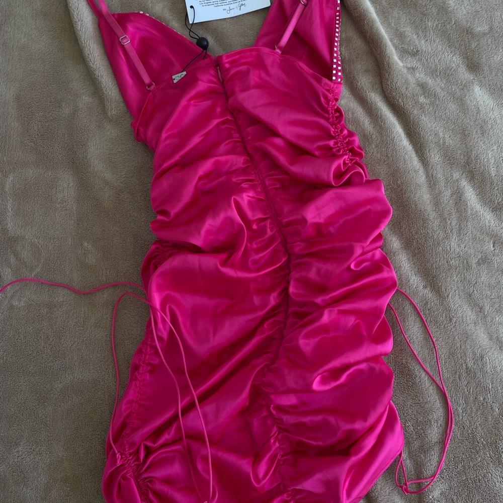 NWT 🌸 For Love and lemons Mirage Pink dress - Picture 12 of 12